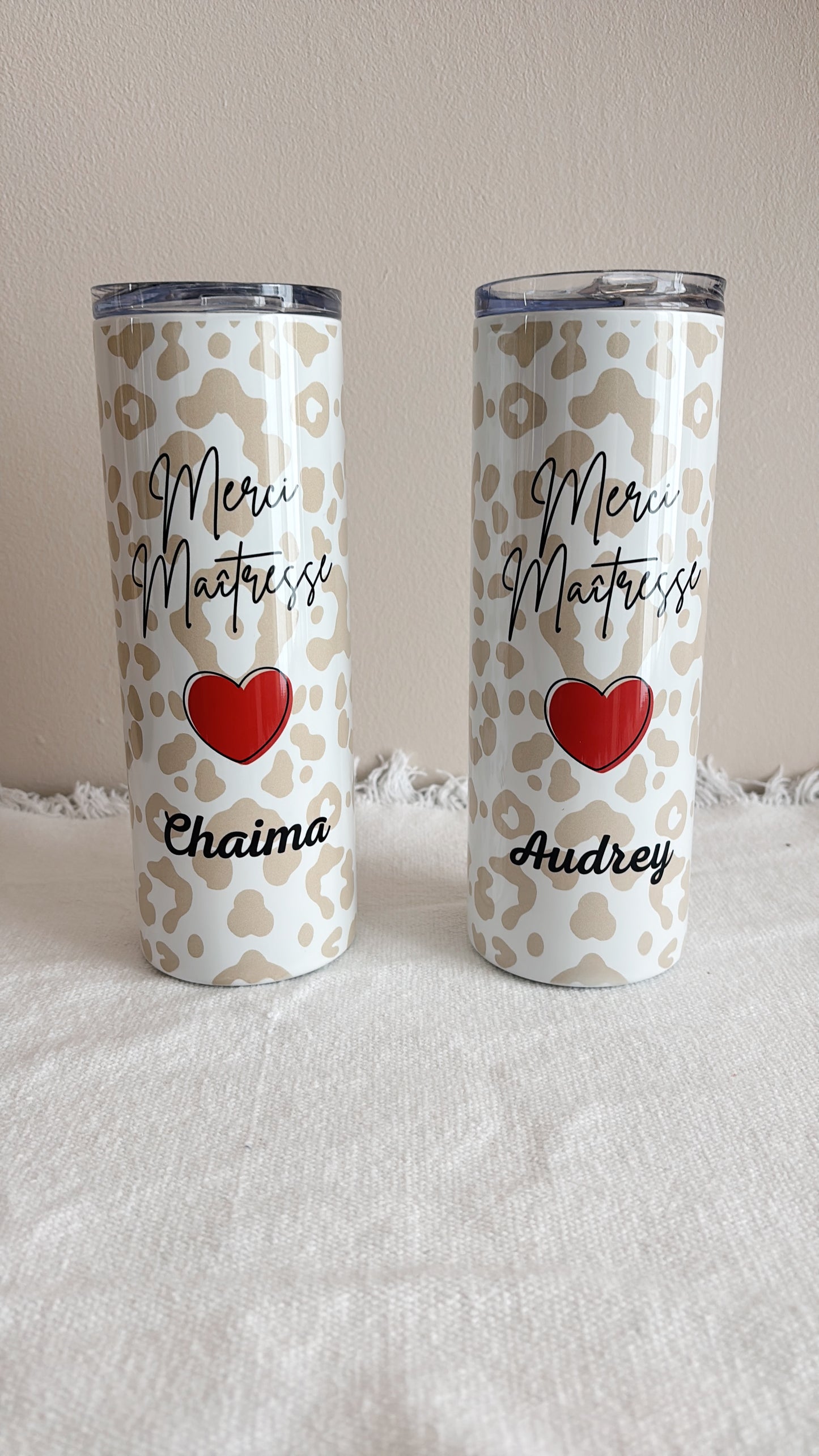 Gobelet Tumbler motif léopard