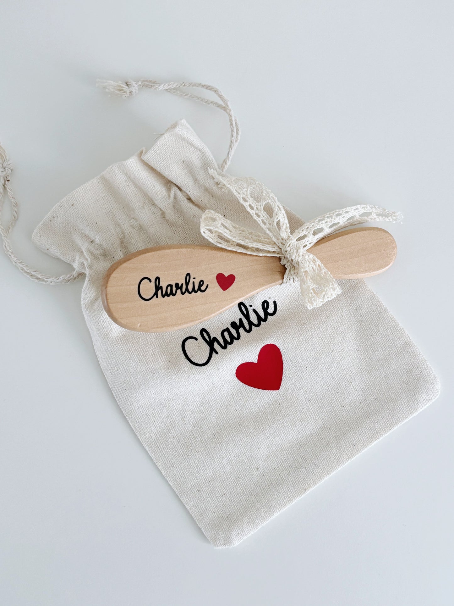 Brosse bébé avec pochon personnalisé