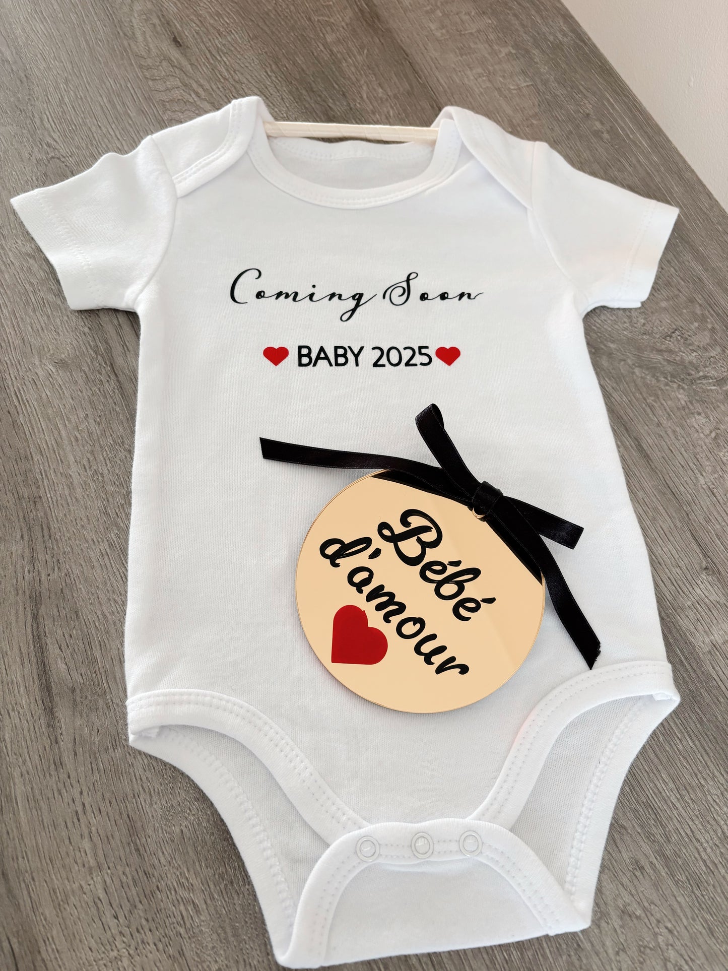 Body bébé personnalisé à manches courtes