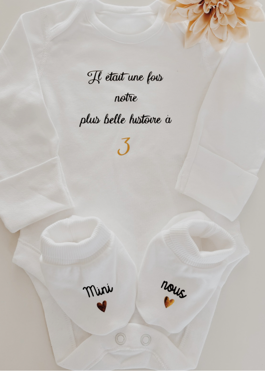 Body bébé personnalisé à manches longues
