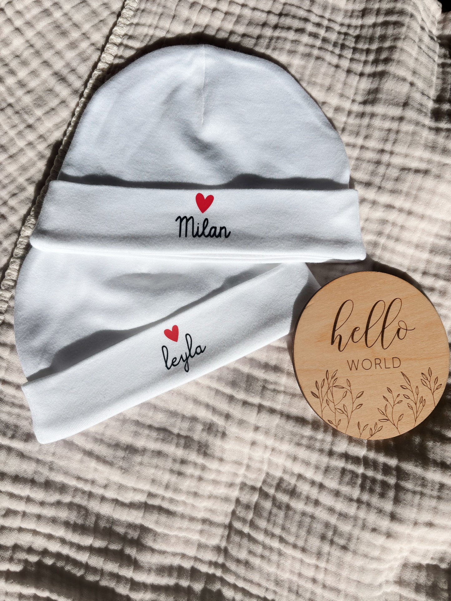 Bonnet de naissance personnalisé