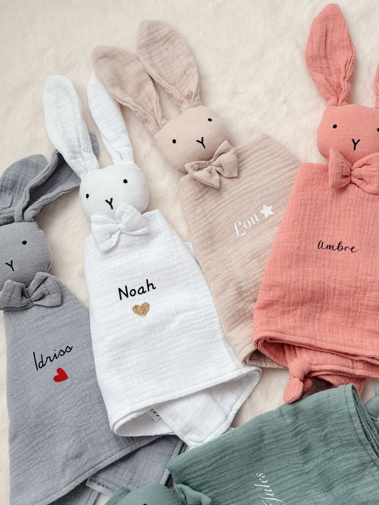 Doudou lapin à personnaliser
