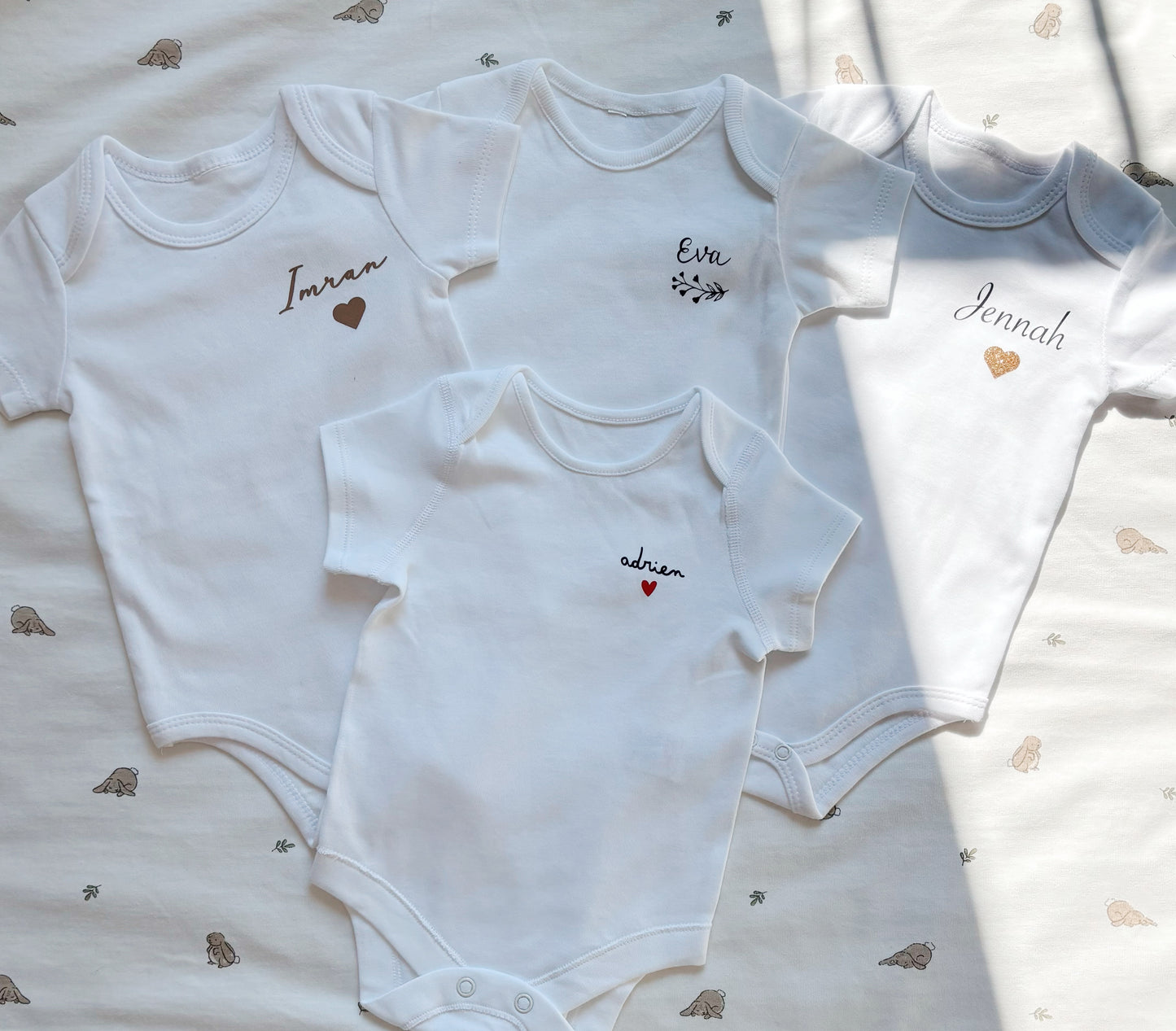 Body bébé personnalisé à manches courtes
