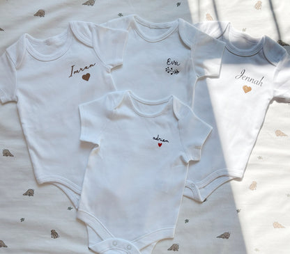 Body bébé personnalisé à manches courtes