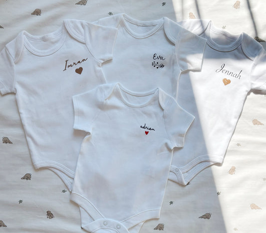 Body bébé personnalisé à manches courtes