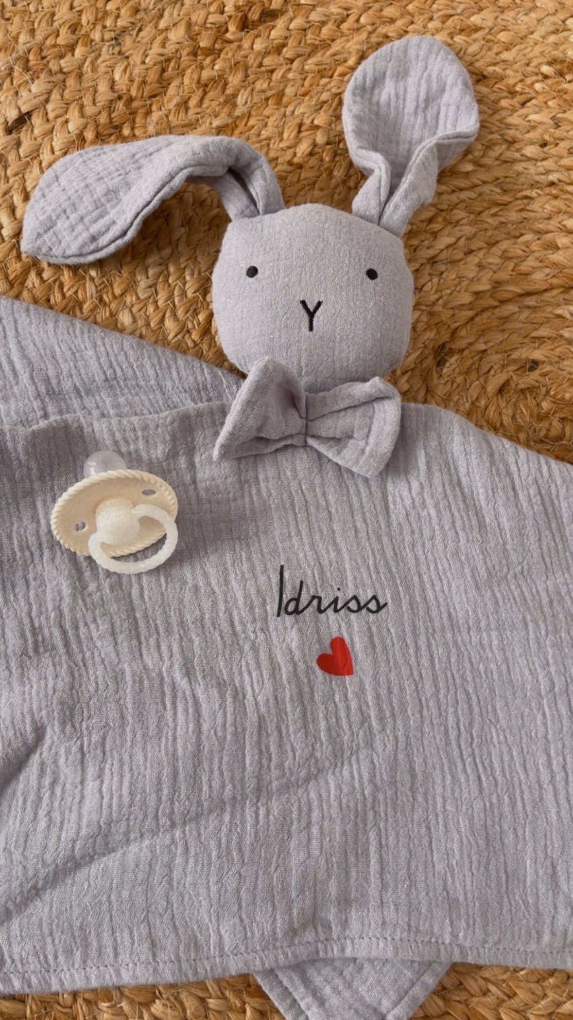 Doudou lapin à personnaliser