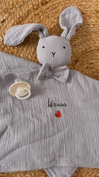 Doudou lapin à personnaliser