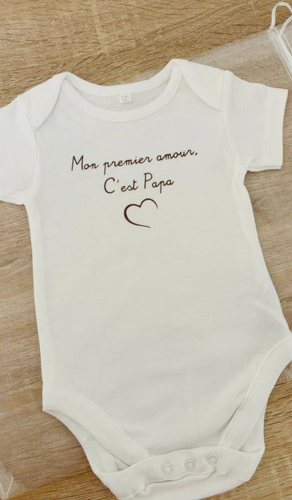 Body bébé personnalisé à manches courtes