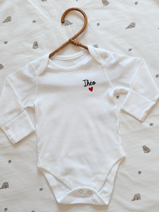Body bébé personnalisé à manches longues