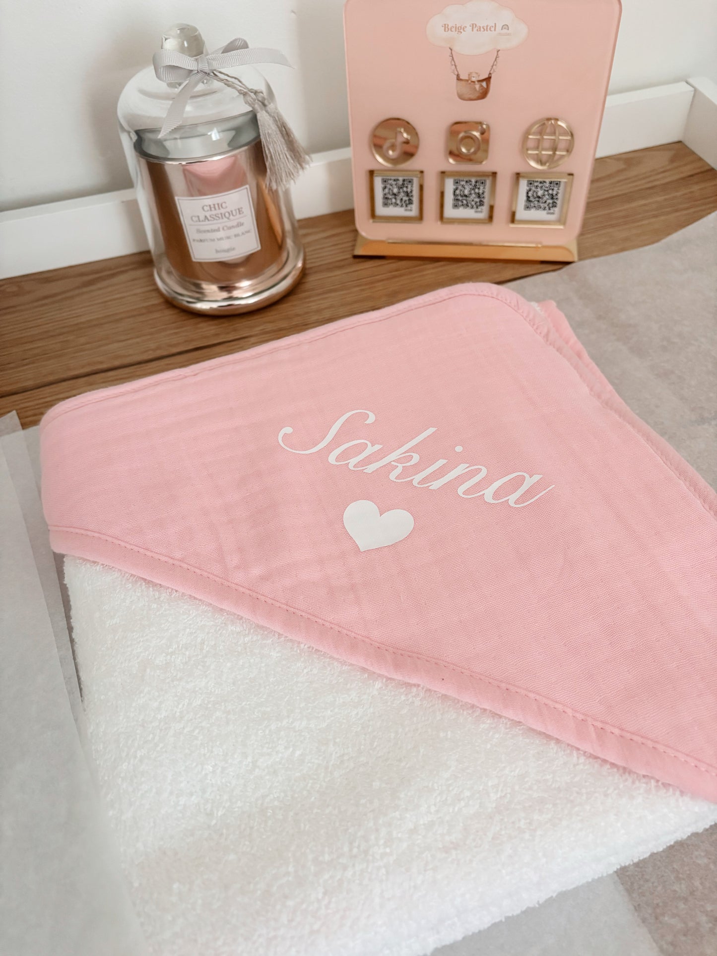 Cape de bain à personnaliser