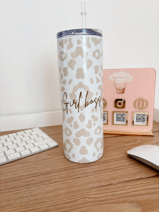 Gobelet Tumbler motif léopard