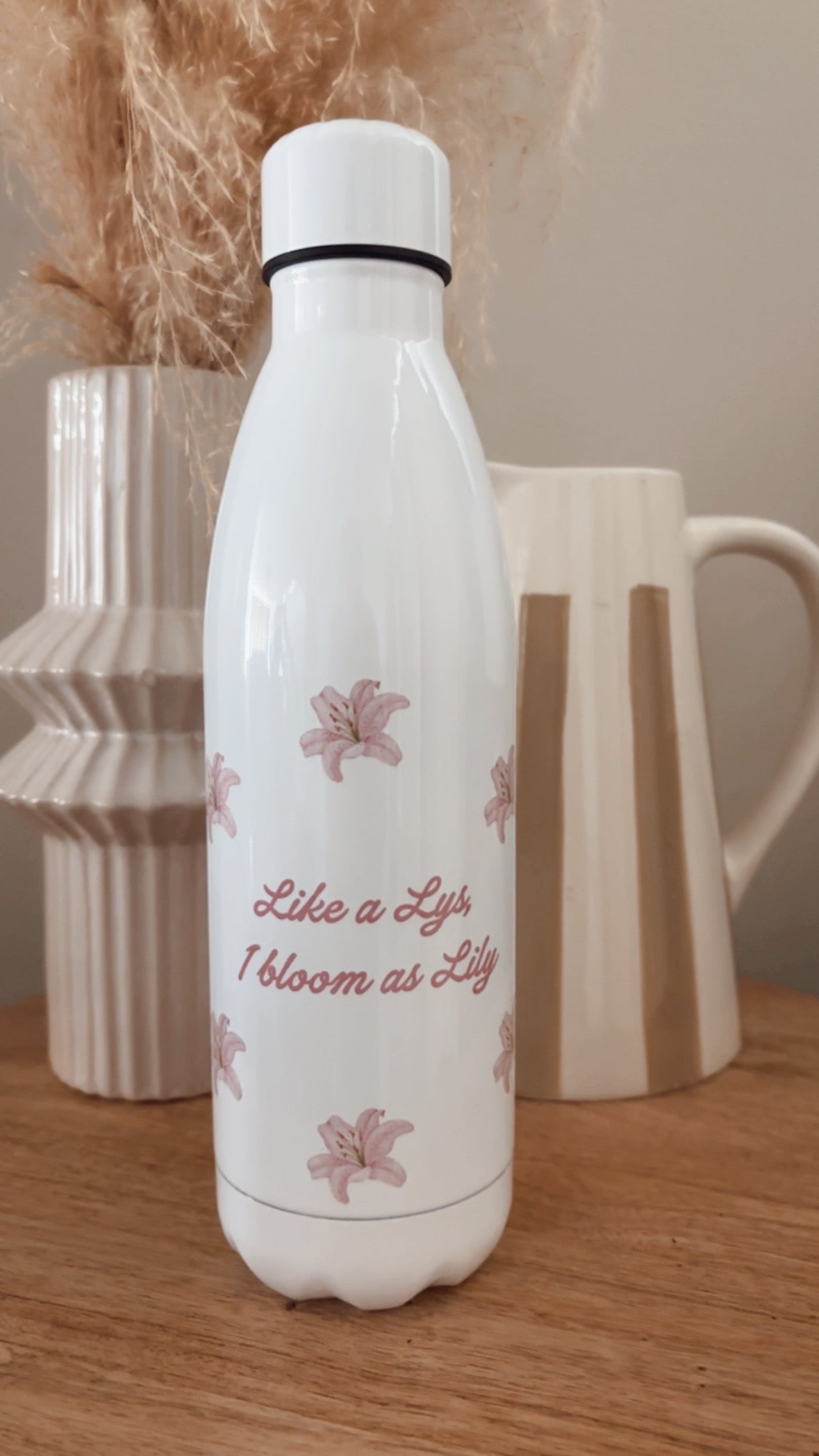 Gourde en acier inoxydable personnalisable 500 ml blanche