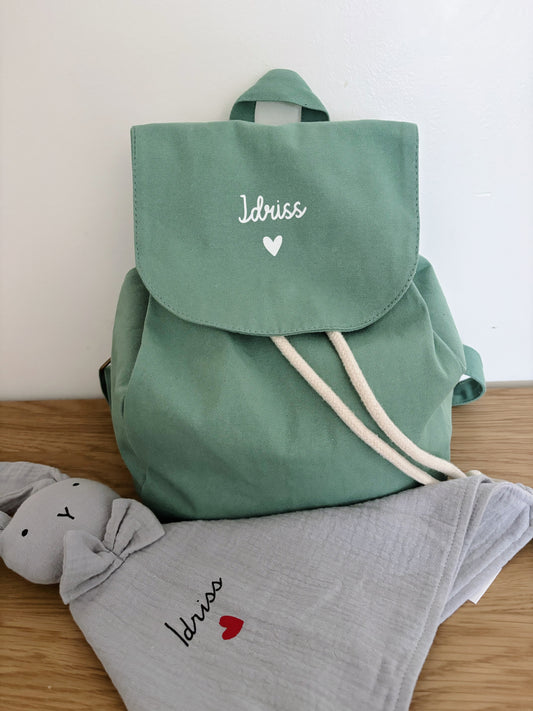 Sac à dos enfant en coton organique – Personnalisable
