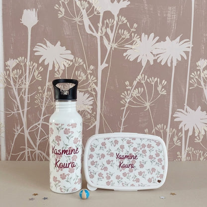 Kit Gourde inox 600 ml & Lunchbox  Enfant personnalisables