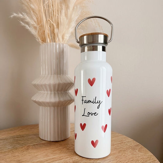 Gourde Isotherme Inox 500 ml – Bouchon Bambou Personnalisable
