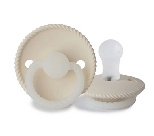Tétine Frigg Rope night - silicone Cream